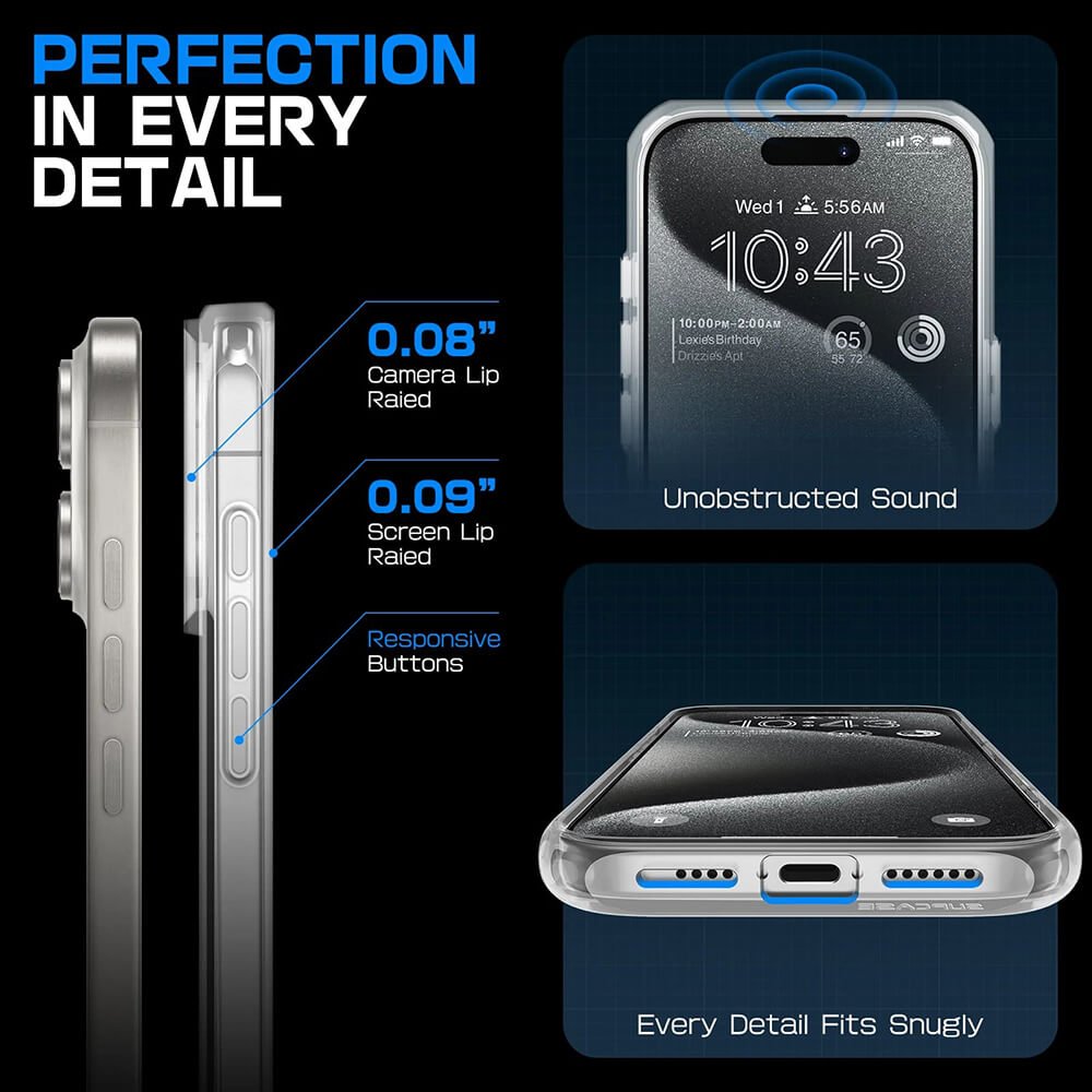 Supcase iPhone 16 Plus - Unicorn Beetle Slim Clear MagSafe Σκληρή Θήκη - Διάφανη