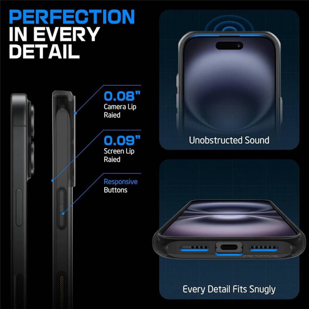 Supcase iPhone 16 - Unicorn Beetle MagStand MagSafe Σκληρή Θήκη - Frost Black