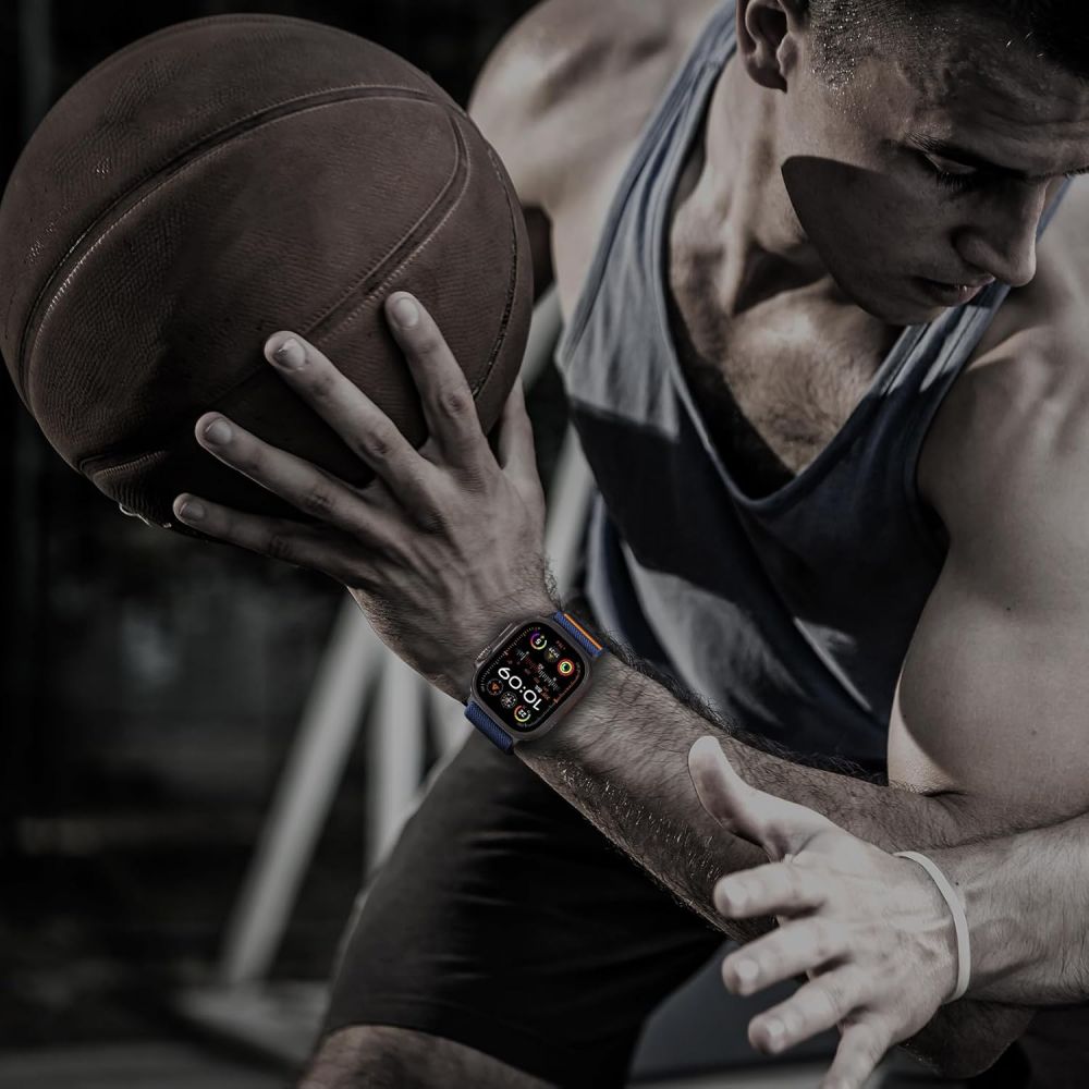 Tech - Protect Λουράκι Apple Watch 8/9/10/11 - SE (1/2/3) - Ultra (1/2/3) – 44/45/46/49mm Nylon Clasp - Navy