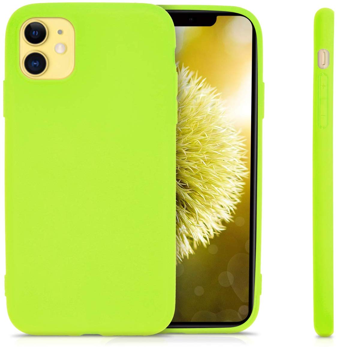 KW iPhone 11 Θήκη Σιλικόνης TPU - Neon Yellow - 49783.75