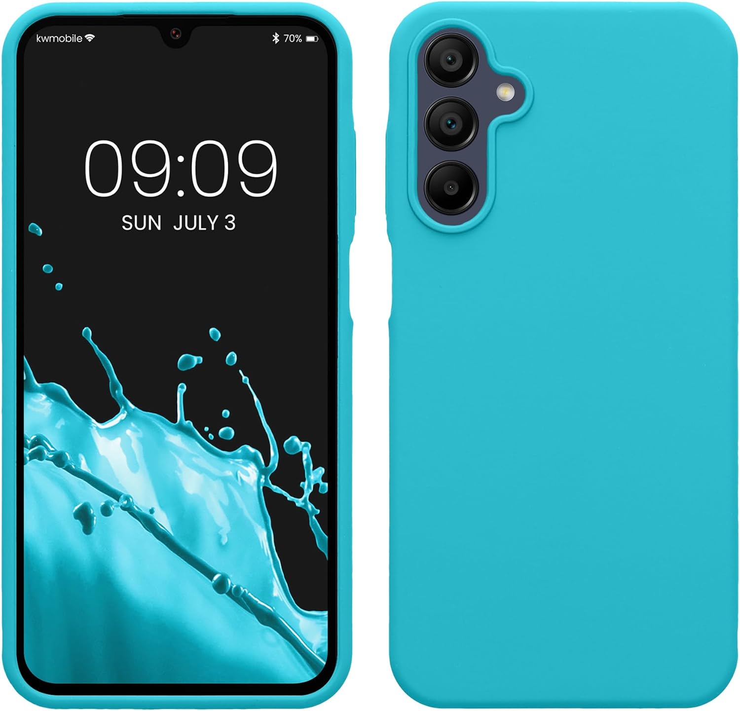 KW Samsung Galaxy A15 4G / A15 5G Θήκη Σιλικόνης Rubberized TPU - Cool Glacier