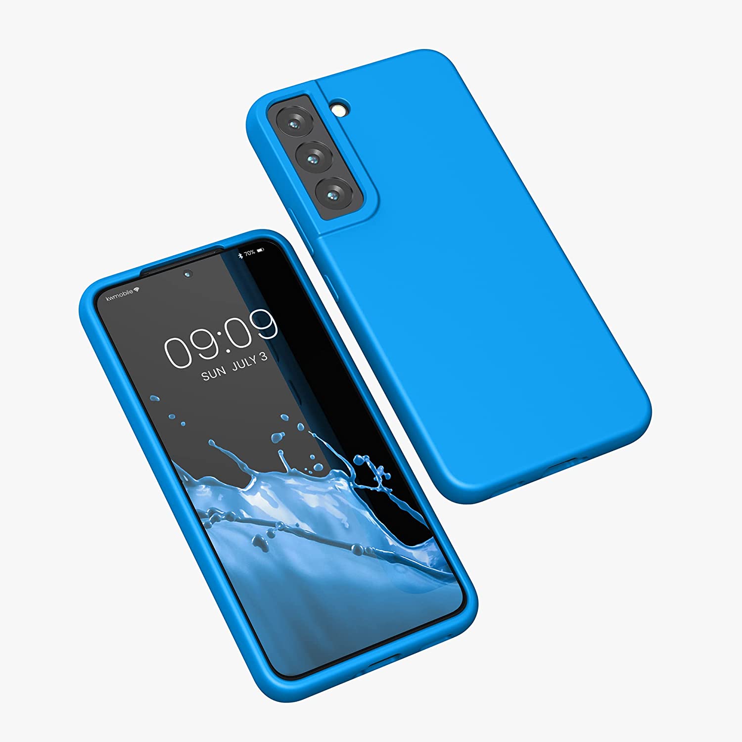 KW Samsung Galaxy S22 Θήκη Σιλικόνης Rubberized TPU - Radiant Blue - 56756.157