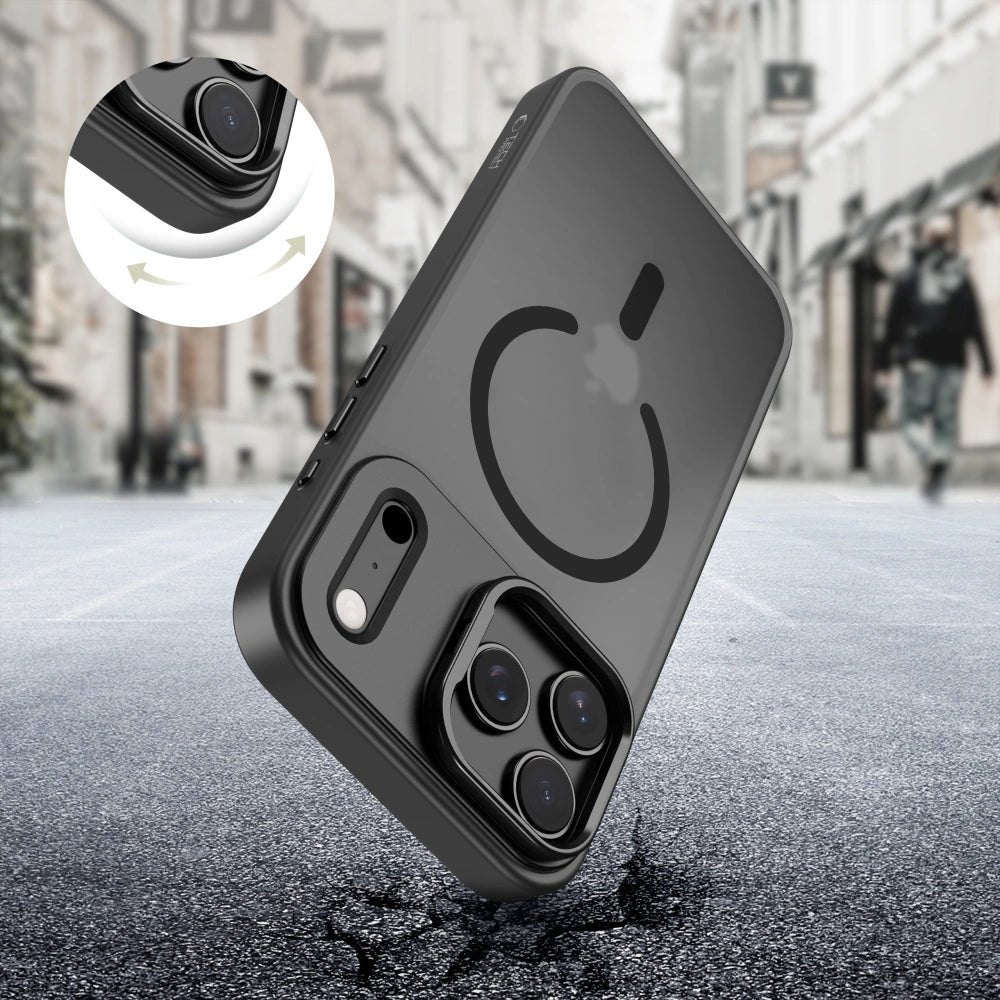 Tech - Protect iPhone 17 Pro - Magstand MagSafe - Σκληρή Θήκη με Πλαίσιο Σιλικόνης και Stand - Matte Black / Ημιδιάφανη