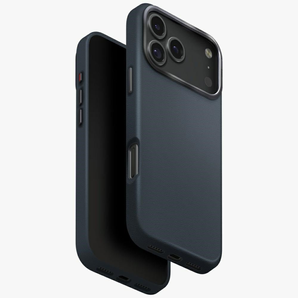 Uniq iPhone 17 Pro Max - Lyden MagClick - Σκληρή Θήκη με Επένδυση Συνθετικού Δέρματος και MagSafe - Blue