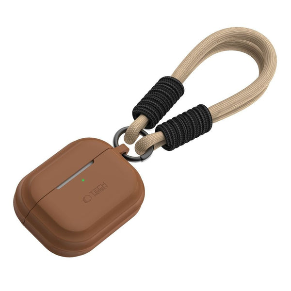 Tech - Protect AirPods Pro 1 / 2 Θήκη Σιλικόνης - Silicone Rope - Chocolate Brown