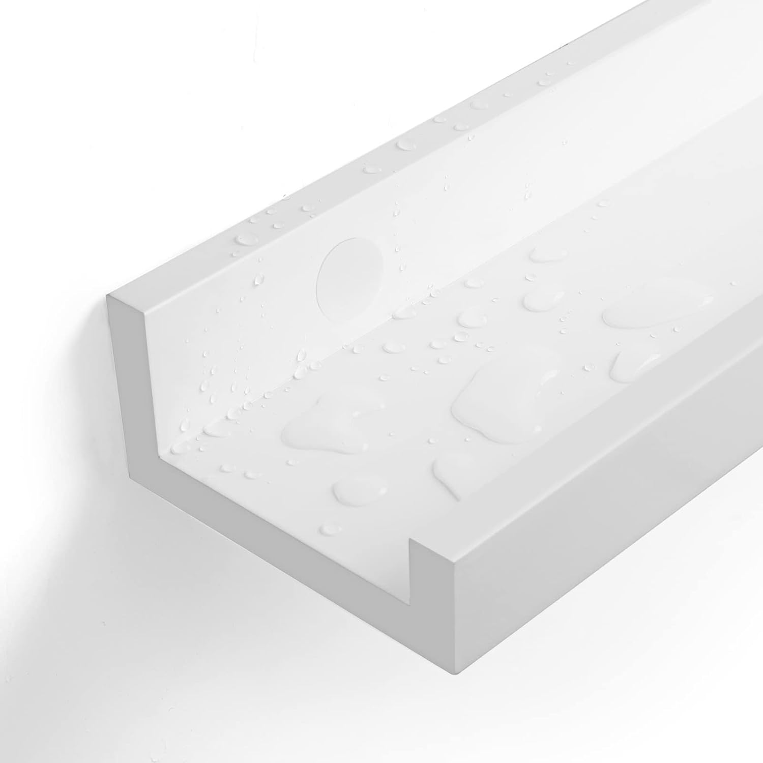 Songmics Σετ 2 Ράφια Τοίχου - ‎60 x 10 cm - White - LWS60WTV2