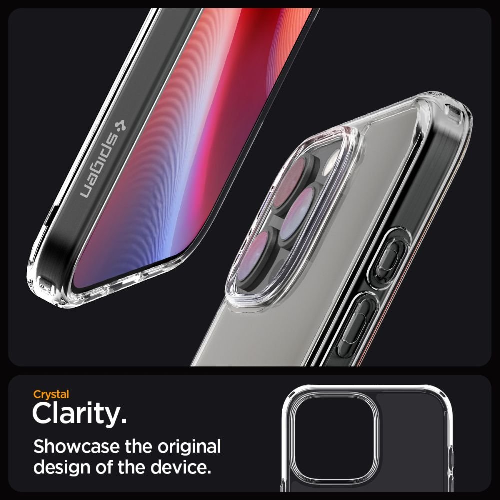 Spigen iPhone 16 Pro Max Ultra Hybrid Σκληρή Θήκη με Πλαίσιο Σιλικόνης - Crystal Clear