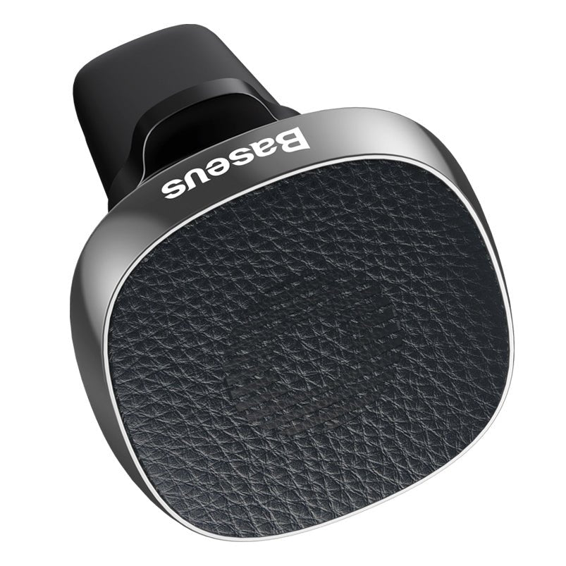 Baseus Privity Pro Air Vent Magnetic Car Mount Holder for Smartphones / iPhones - Μαγνητική Βάση Αυτοκινήτου Αεραγωγού με Δέρμα - Black - SUMQ - PR01