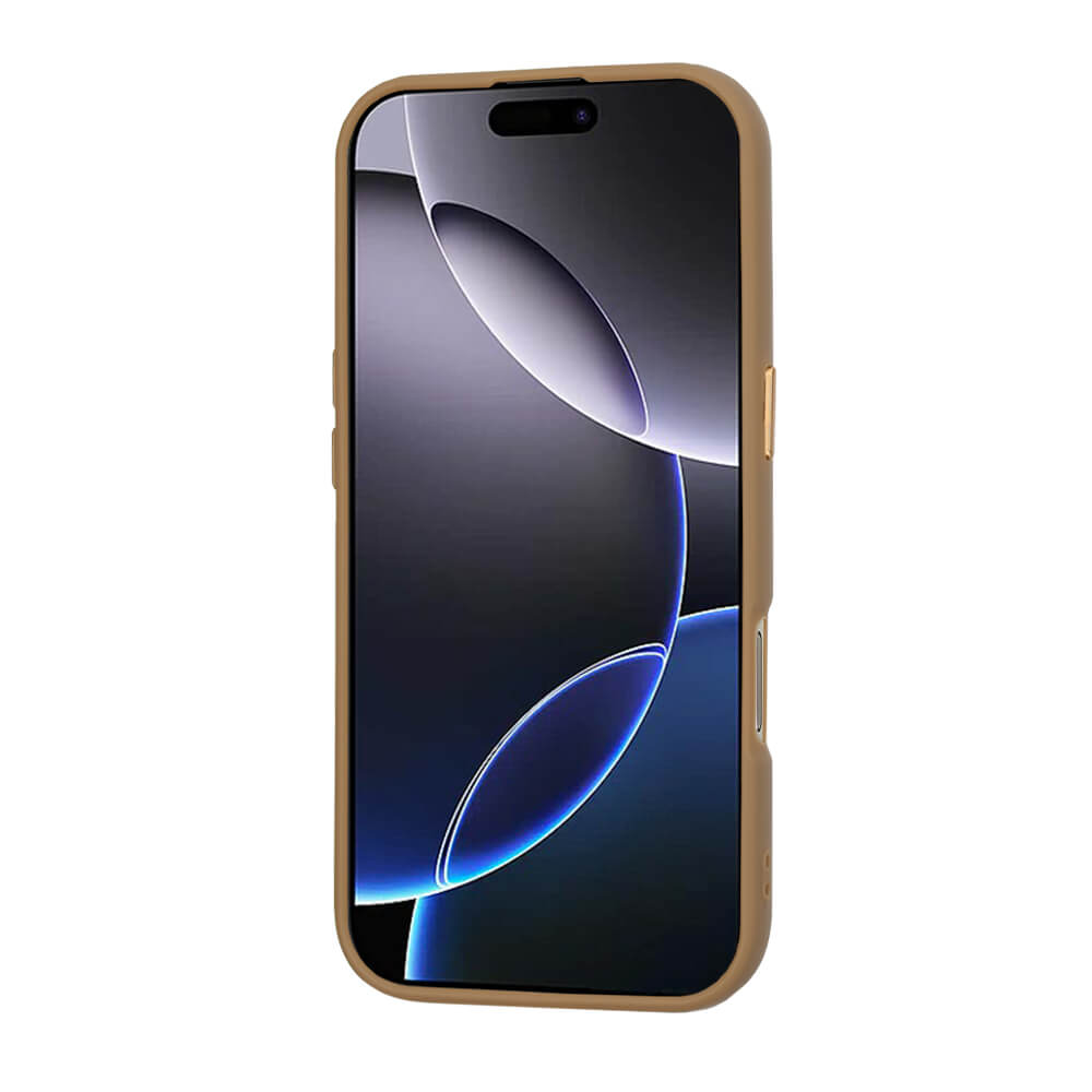 Techsuit iPhone 16 Pro Max - HaloFrost Series MagSafe - Σκληρή Θήκη με Πλαίσιο Σιλικόνης - Sandstone Brown