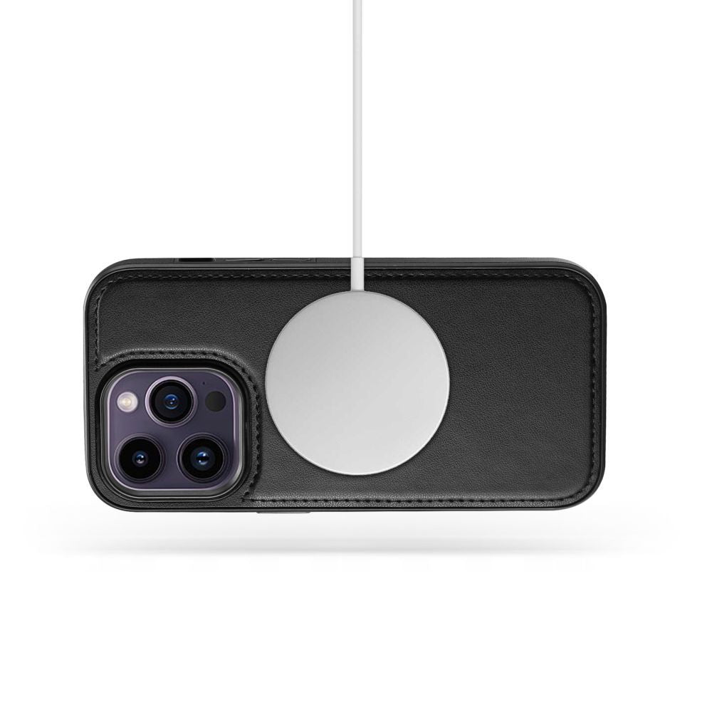 Tech - Protect iPhone 16 Θήκη Πορτοφόλι Stand από Δερματίνη με Αποσπώμενη θήκη MagSafe - Black