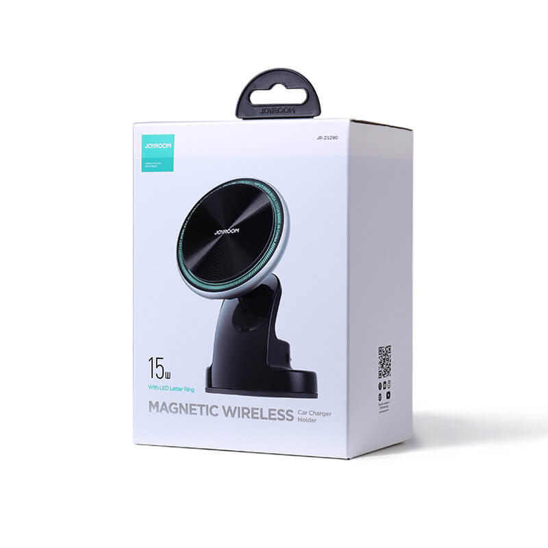 Joyroom Μαγνητική Βάση Αυτοκινήτου για το Ταμπλό 15W με Ασύρματη Φόρτιση MagSafe - Silver - JR - ZS290