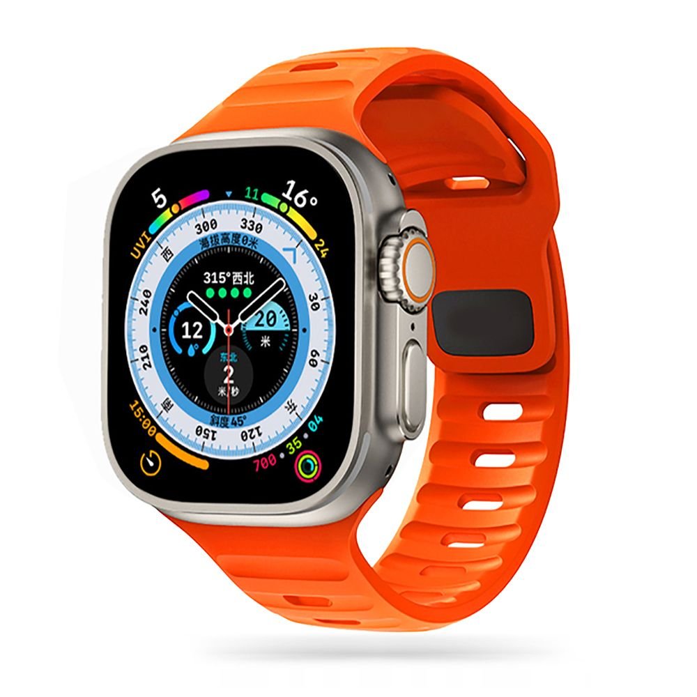 Tech - Protect Λουράκι Apple Watch 8/9/10/11 - SE (1/2/3) - Ultra (1/2/3) – 44/45/46/49mm IconBand Line Λαστιχένιο - Orange