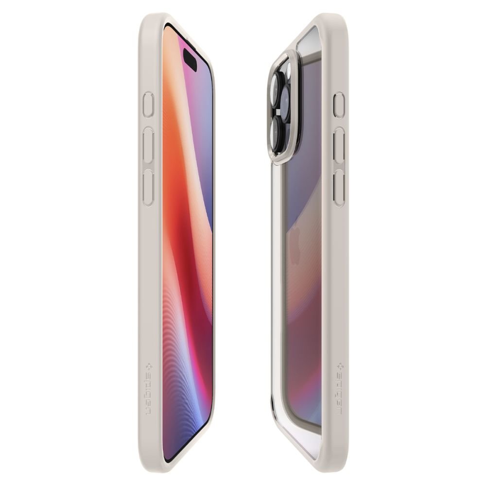 Spigen iPhone 16 Pro Max Ultra Hybrid Σκληρή Θήκη με Πλαίσιο Σιλικόνης - Natural Titanium