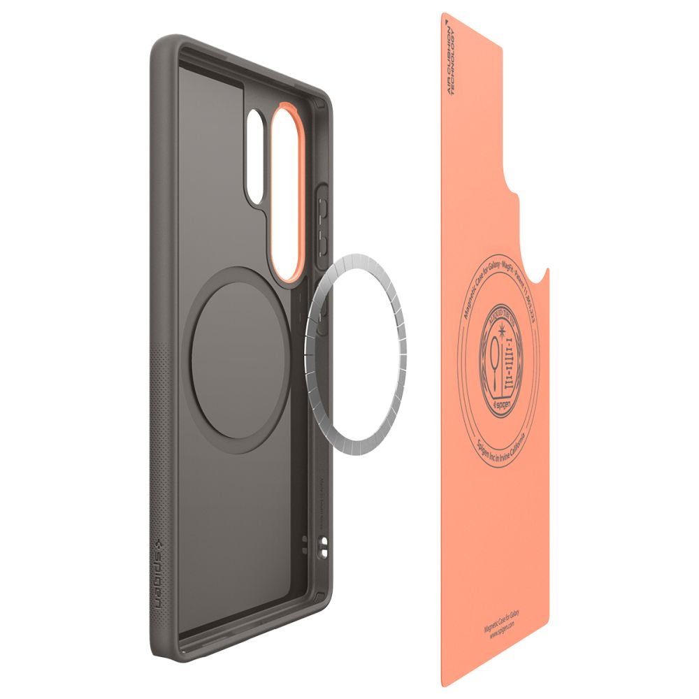 Spigen Samsung Galaxy S25 Ultra - Nano Pop Mag Θήκη Σιλικόνης με MagSafe - Papaya Grey