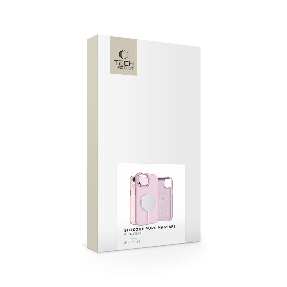 Tech - Protect iPhone 15 Silicone Pure Θήκη Σιλικόνης TPU με MagSafe - Pink Pearl