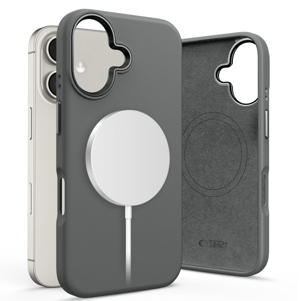 Tech - Protect iPhone 16 Silicone Pure Θήκη Σιλικόνης TPU με MagSafe - Clay