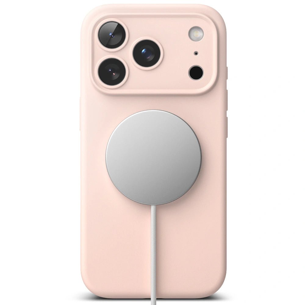 Ringke iPhone 17 Pro - Silicone Magnetic MagSafe - Θήκη Σιλικόνης με MagSafe - Pink Sand