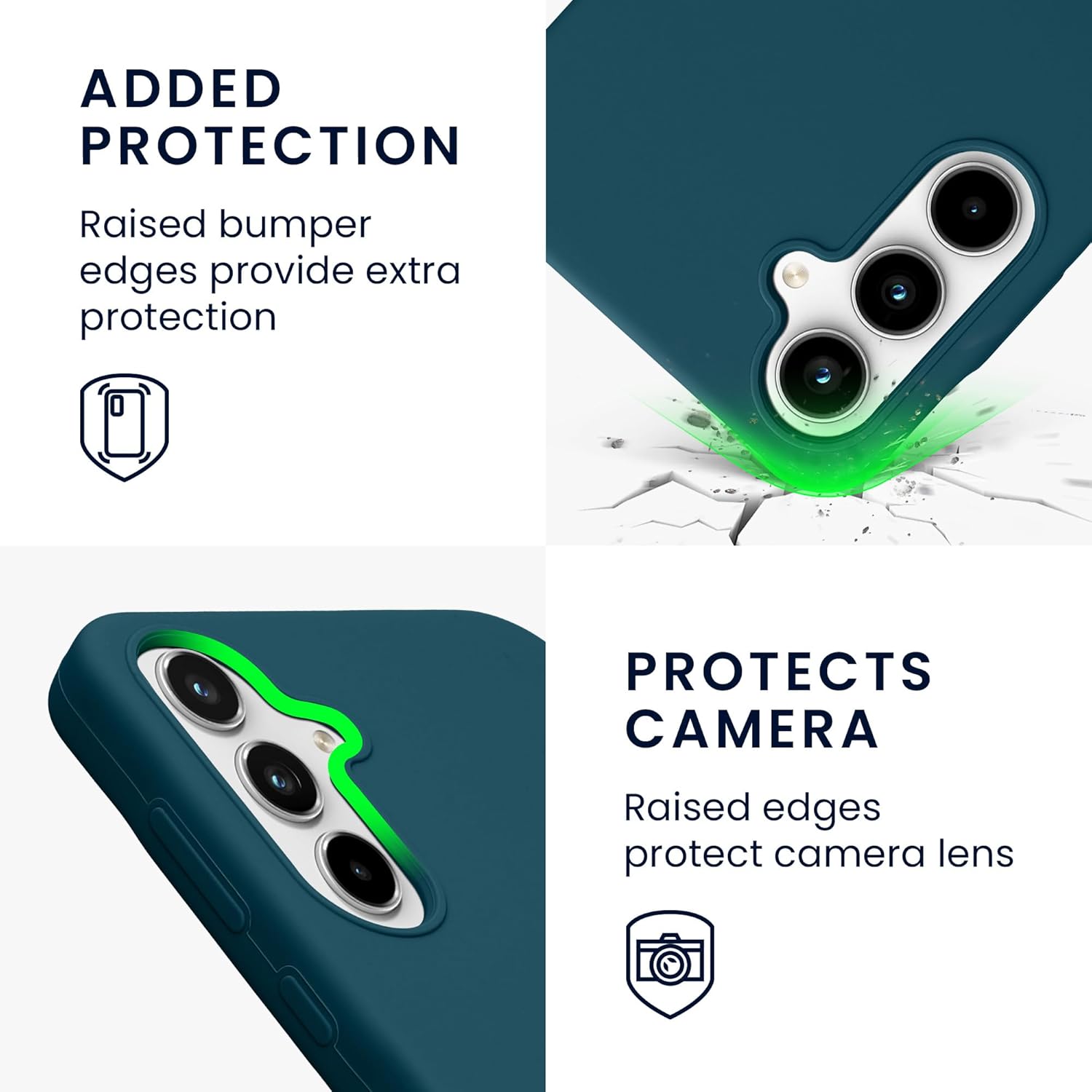 KW Samsung Galaxy A35 5G Θήκη Σιλικόνης Rubberized TPU - Petrol Matte