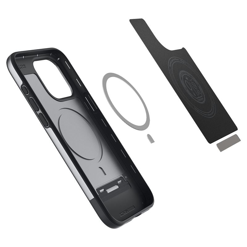 Spigen iPhone 15 Pro Max Style Armor Mag Σκληρή Θήκη με MagSafe - Classic Silver