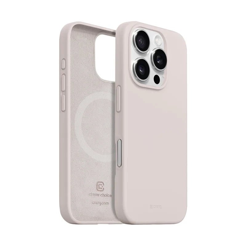Crong iPhone 16 Pro Max Color Cover Magnetic - Θήκη Σιλικόνης με MagSafe - Sandy Pink