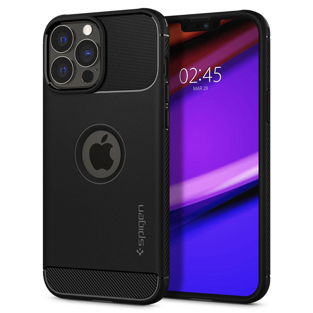 Spigen iPhone 13 Pro Θήκη TPU Rugged Armor - Black