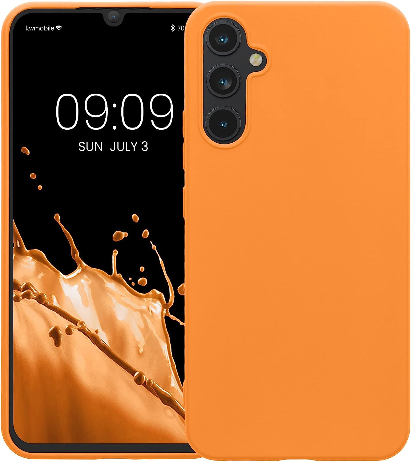 KW Samsung Galaxy A34 5G Θήκη Σιλικόνης TPU - Fruity Orange - 60809.150