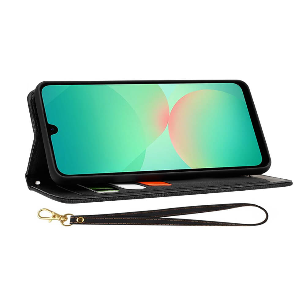 Techsuit Samsung Galaxy A26 5G - FlipCraft - Θήκη Πορτοφόλι από Δερματίνη - Flowers of the Dawn