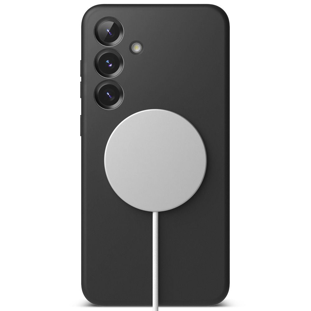 Ringke Samsung Galaxy S25 Silicone Magnetic MagSafe Case Θήκη Σιλικόνης με MagSafe - Black
