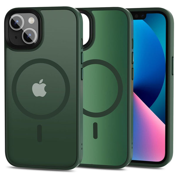 Tech - Protect iPhone 13 MagMat Σκληρή Θήκη με Πλαίσιο Σιλικόνης και MagSafe - Matte Green