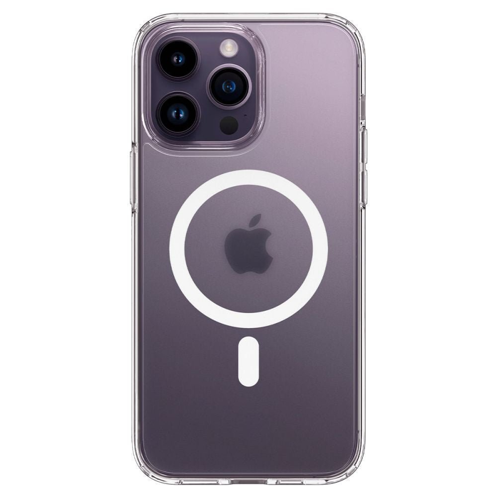 Spigen iPhone 14 Pro Ultra Hybrid Mag Σκληρή Θήκη με Πλαίσιο Σιλικόνης Και MagSafe - Frost Clear / White