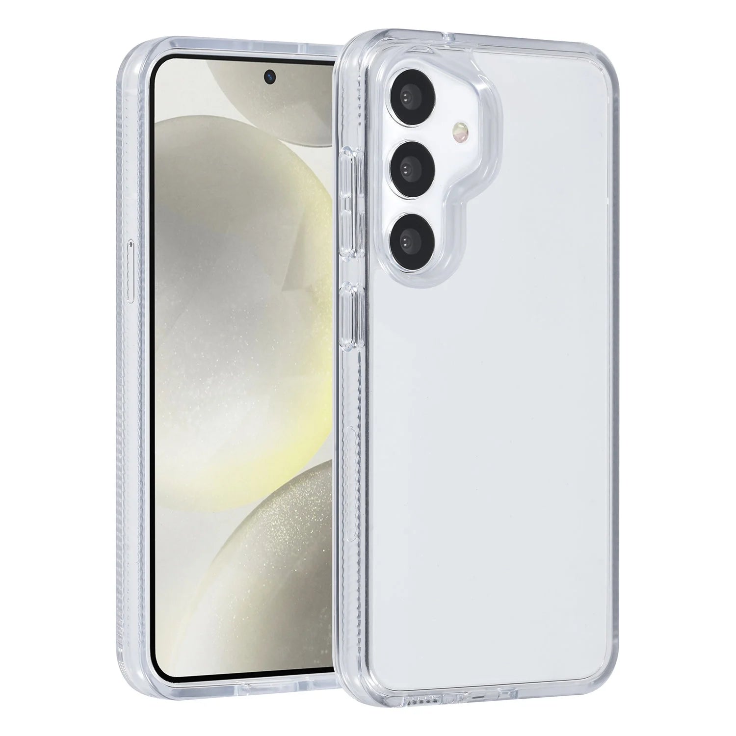 Tuniq Samsung Galaxy S24 - Σκληρή Θήκη με Πλαίσιο Σιλικόνης - White