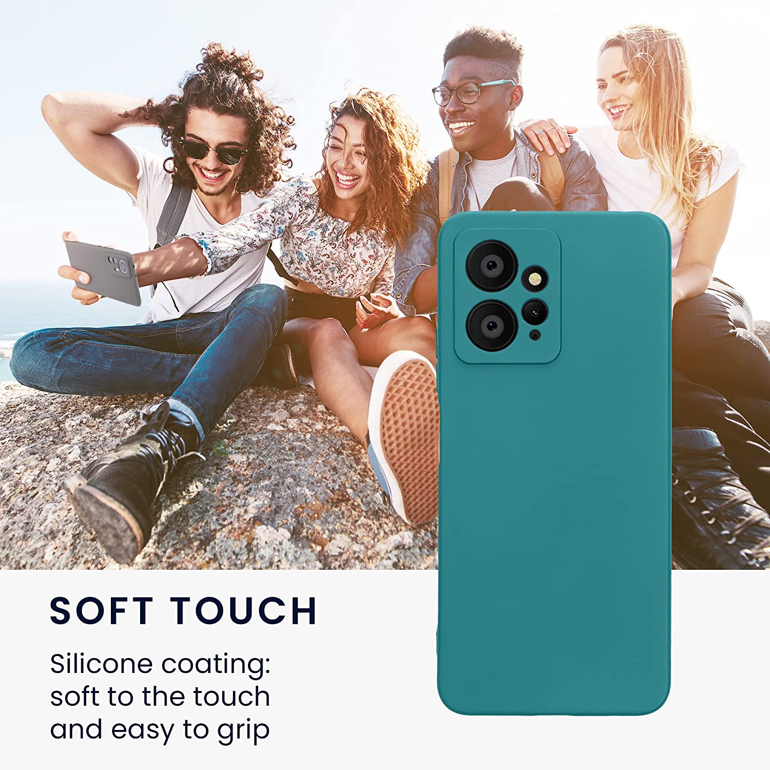 KW Xiaomi Redmi Note 12 4G Θήκη Σιλικόνης TPU - Matte Petrol Blue - 61181.57