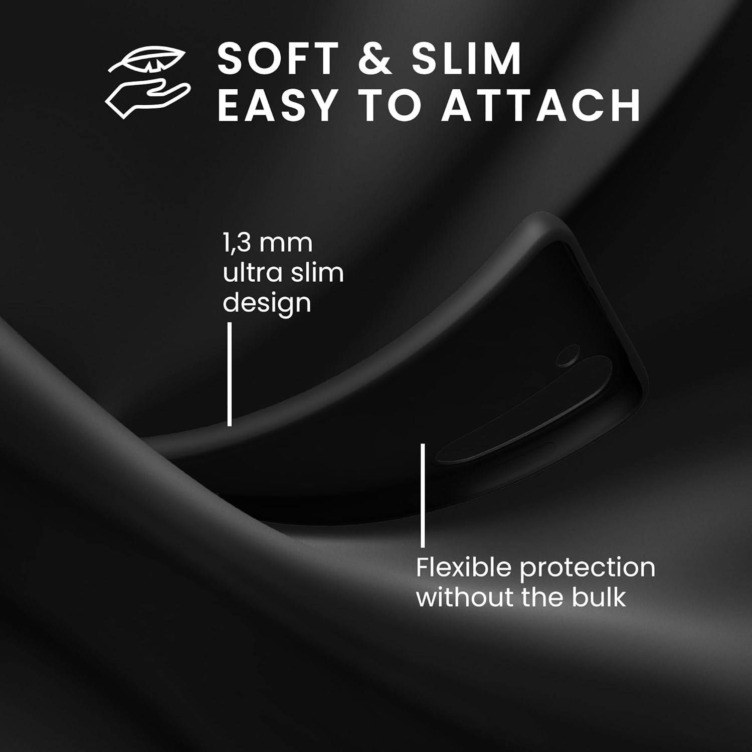KW Samsung Galaxy A55 5G Λεπτή Θήκη Σιλικόνης TPU - Black