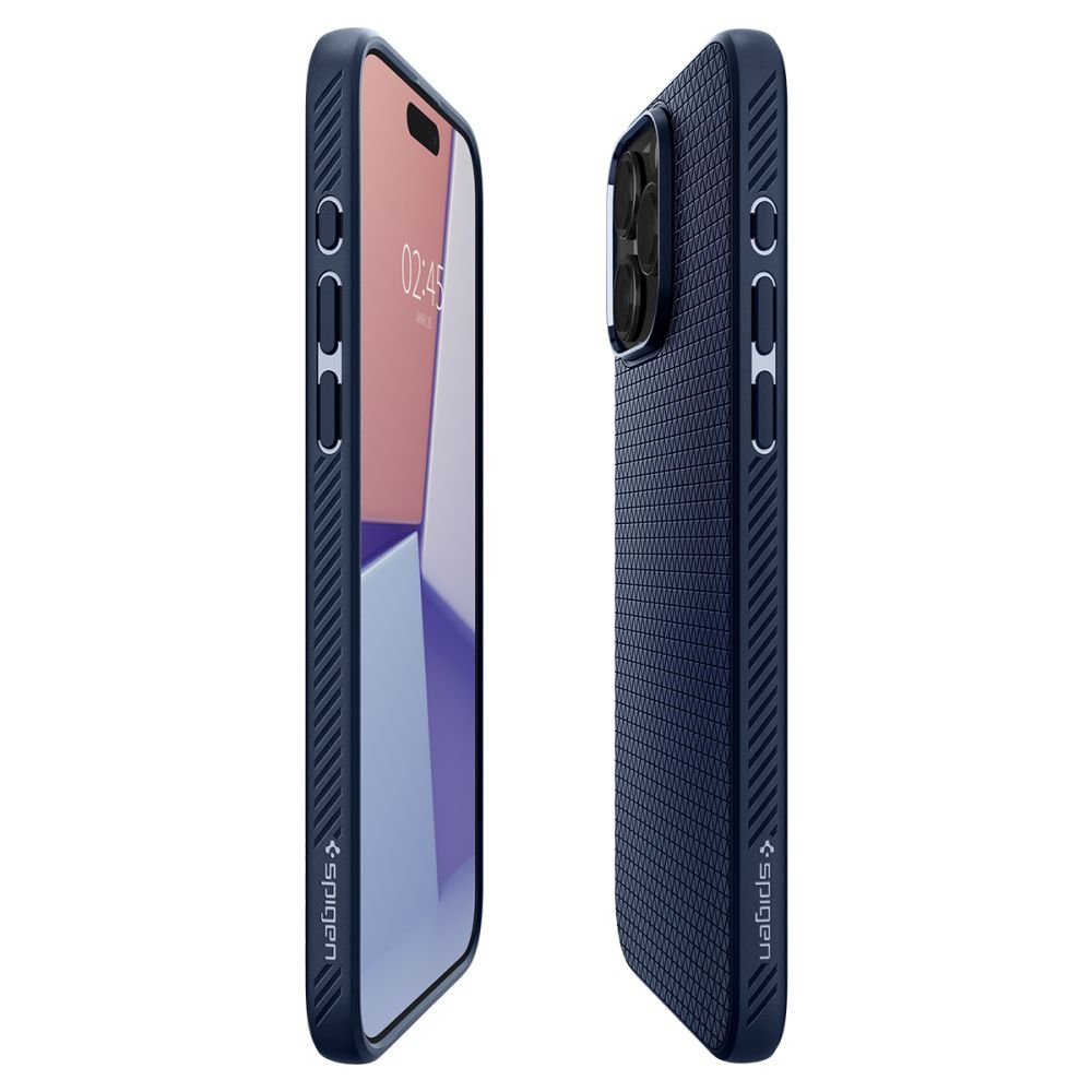 Spigen iPhone 15 Pro Liquid Air Θήκη Σιλικόνης - Navy Blue