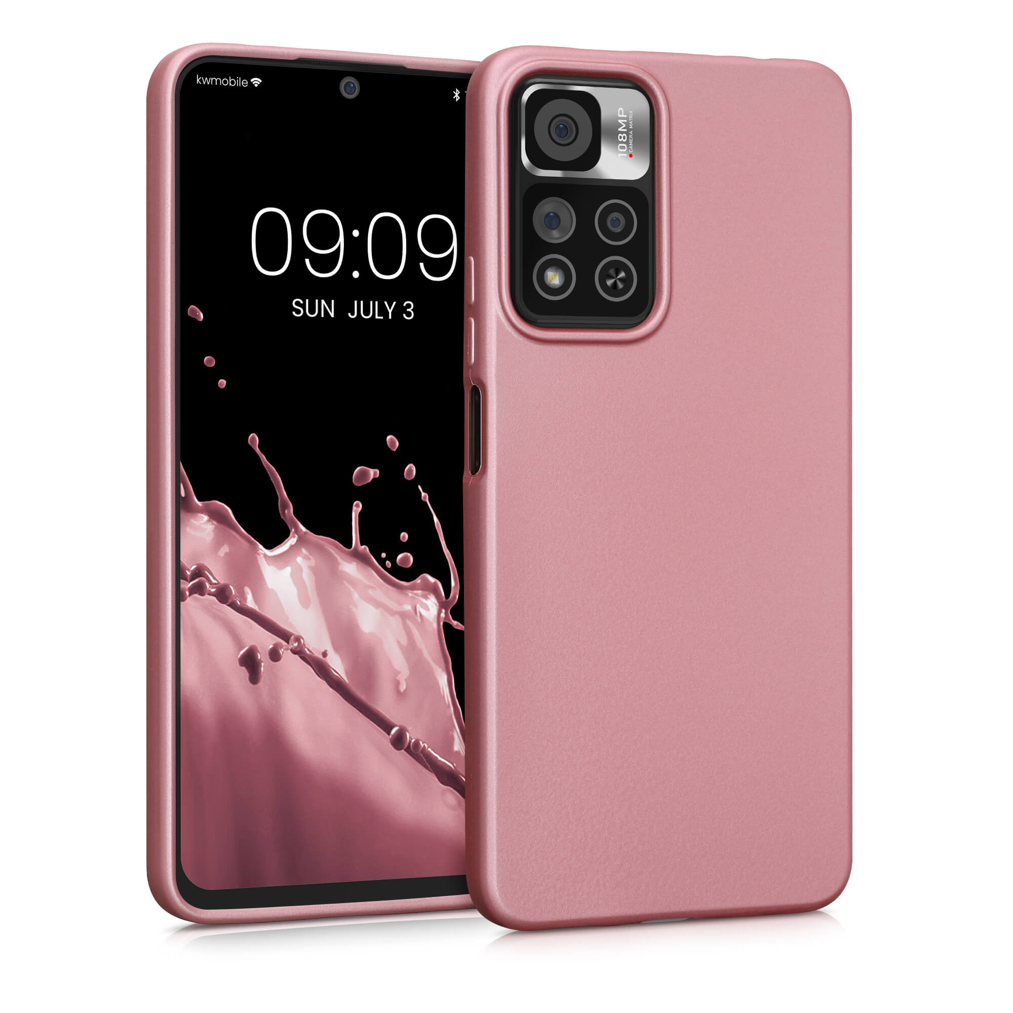 KW Xiaomi Redmi Note 11 Pro+ 5G Θήκη Σιλικόνης TPU - Metallic Rose Gold - 59142.31