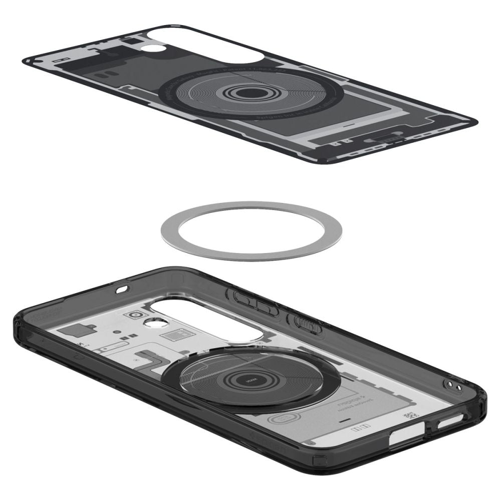 Spigen Samsung Galaxy S25 - Ultra Hybrid Mag - Σκληρή Θήκη με Πλαίσιο Σιλικόνης Και MagSafe - Zero One Black