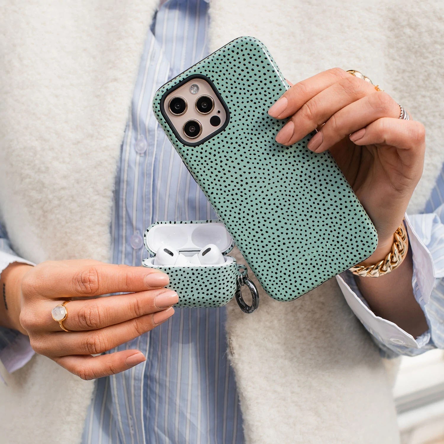 Burga iPhone 14 Plus Fashion Tough Σκληρή Θήκη - Mint Gelato