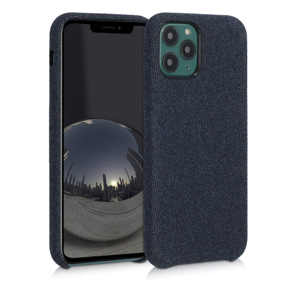KW iPhone 11 Pro Θήκη Σιλικόνης TPU Canvas - Dark Blue - 49804.17