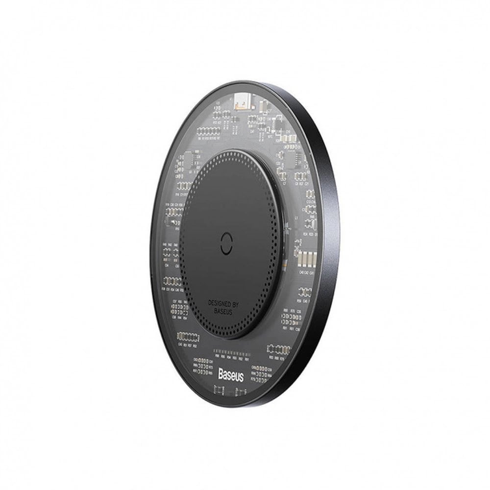 Baseus Simple 2 BS - W530 Wireless Charger 15W Ασύρματος Φορτιστής MagSafe με Καλώδιο Type - C - Black - CCJJ050001