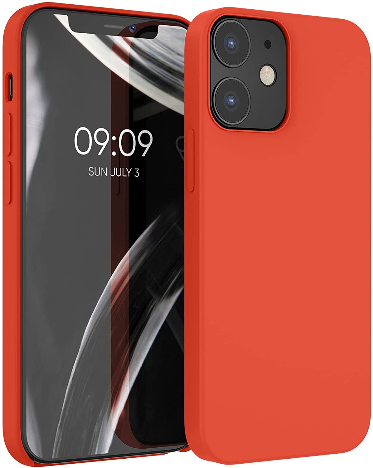 KW iPhone 12 / iPhone 12 Pro Θήκη Σιλικόνης Rubber TPU - Tangerine Tango - 52641.218