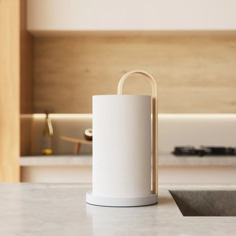 Umbra Bellwood Βάση για Χαρτί Κουζίνας - White / Natural