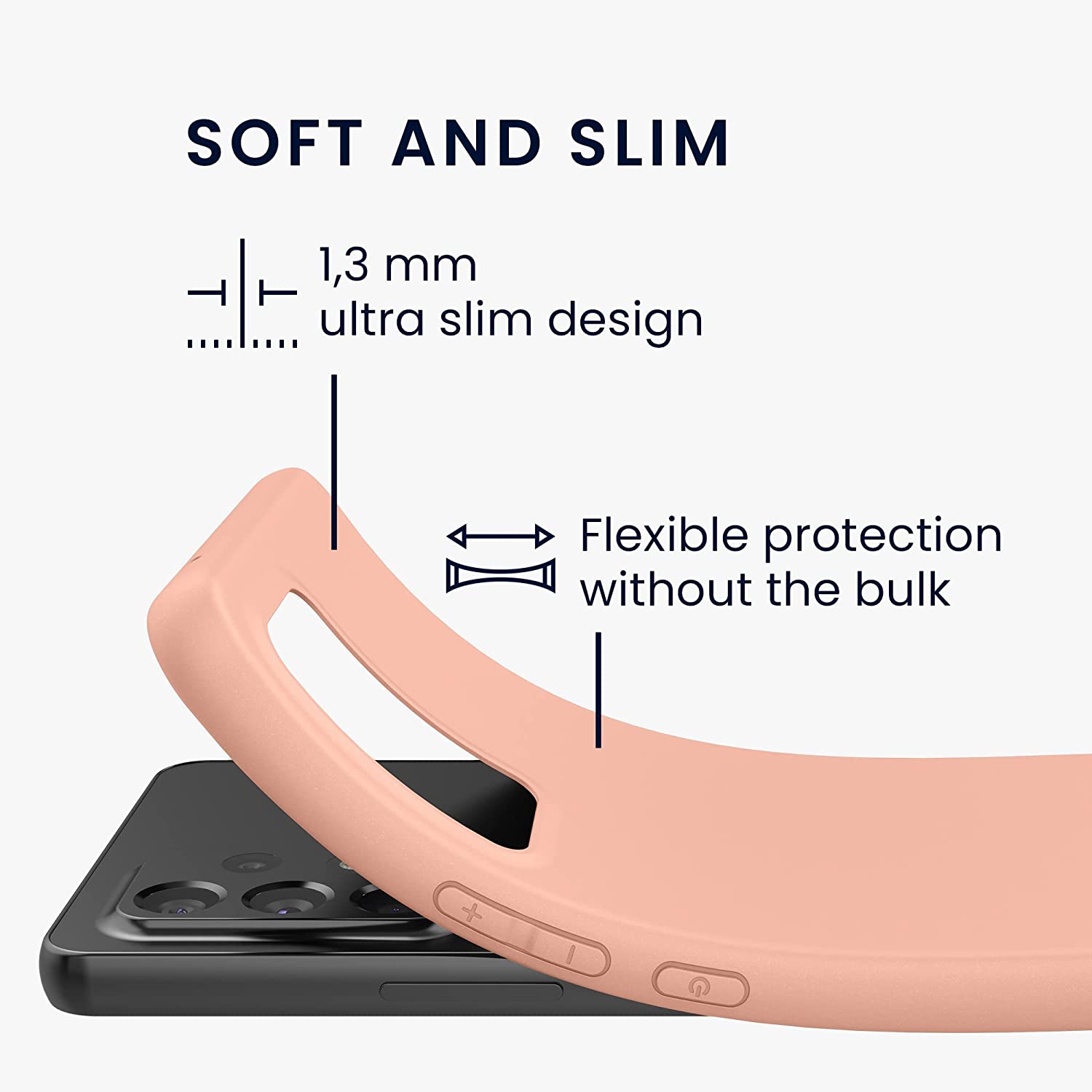 KW Samsung Galaxy A53 5G Θήκη Σιλικόνης TPU - Grapefruit Pink - 57808.199