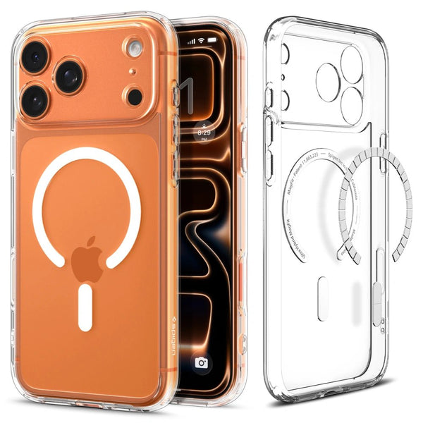 Spigen iPhone 17 Pro - Ultra Hybrid Mag - Σκληρή Θήκη με Πλαίσιο Σιλικόνης Και MagSafe - Clear / White