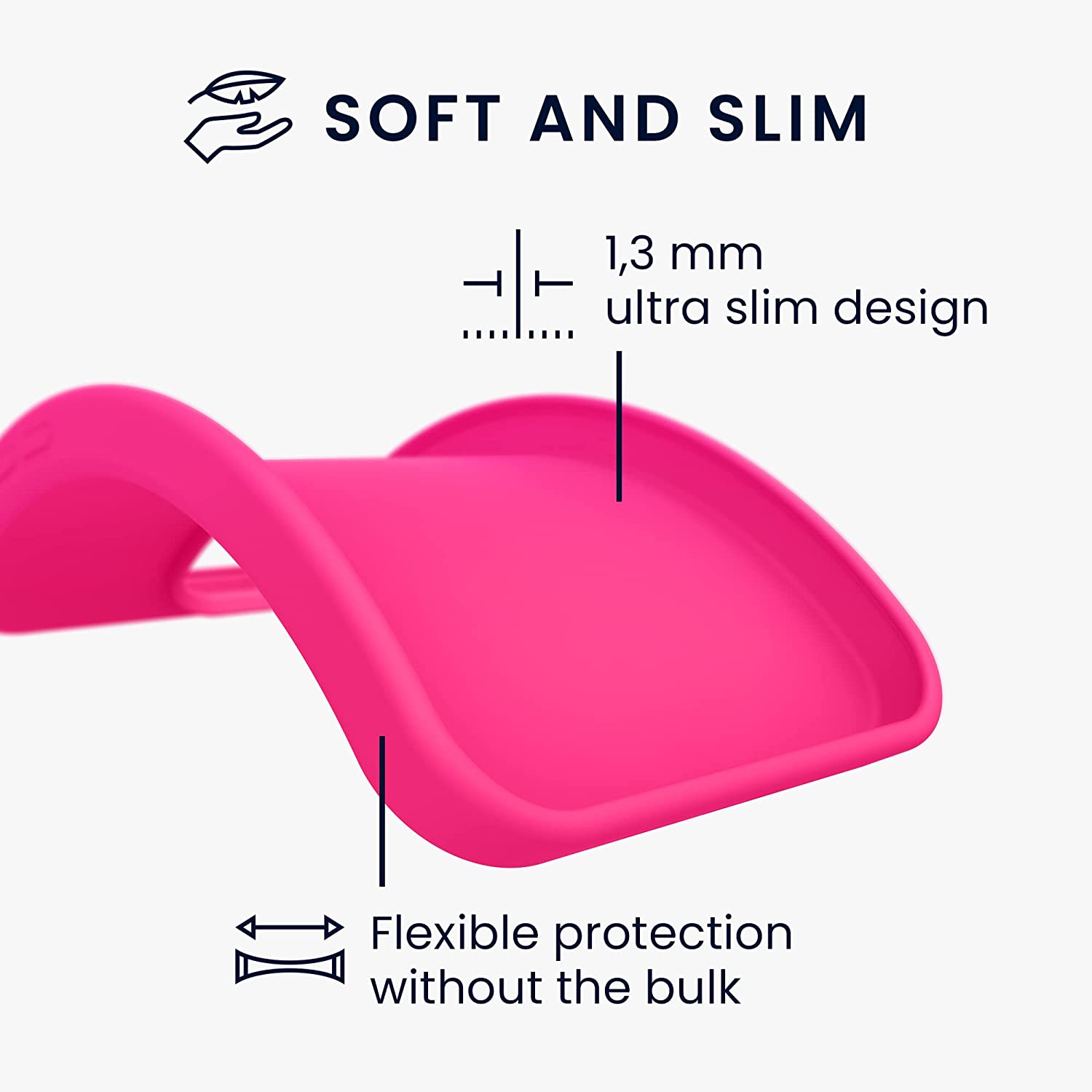 KW Xiaomi Redmi Note 10 / Note 10s / Poco M5s Θήκη Σιλικόνης TPU - Neon Pink - 54541.77