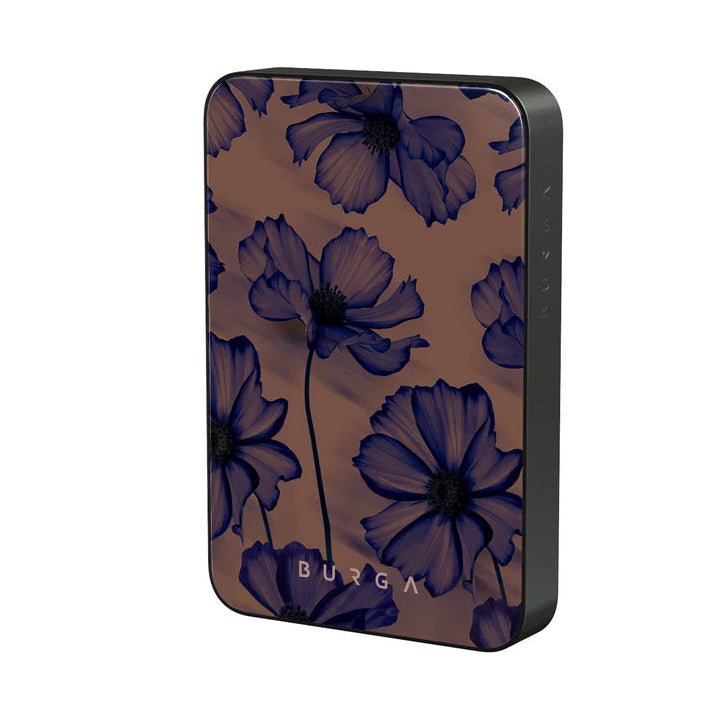 Burga Μαγνητικό Ασύρματο MagSafe PowerBank 5000mAh με Καλώδιο Type - C to Type - C - Gunmetal - Velvet Night