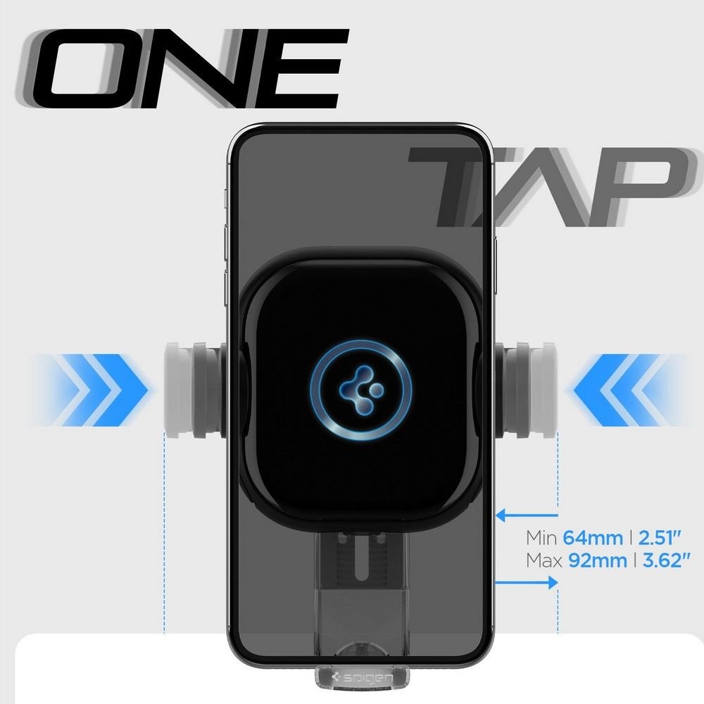 Spigen UTS35W OneTap Universal Βάση Αυτοκινήτου για το Ταμπλό με Ασύρματη Φόρτιση - Black