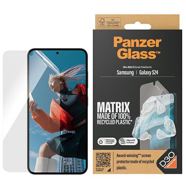 PanzerGlass Samsung Galaxy S24 - Ultra - Wide Fit Matrix D3O Easy Aligner Προστατευτική Mεμβράνη Οθόνης - Clear
