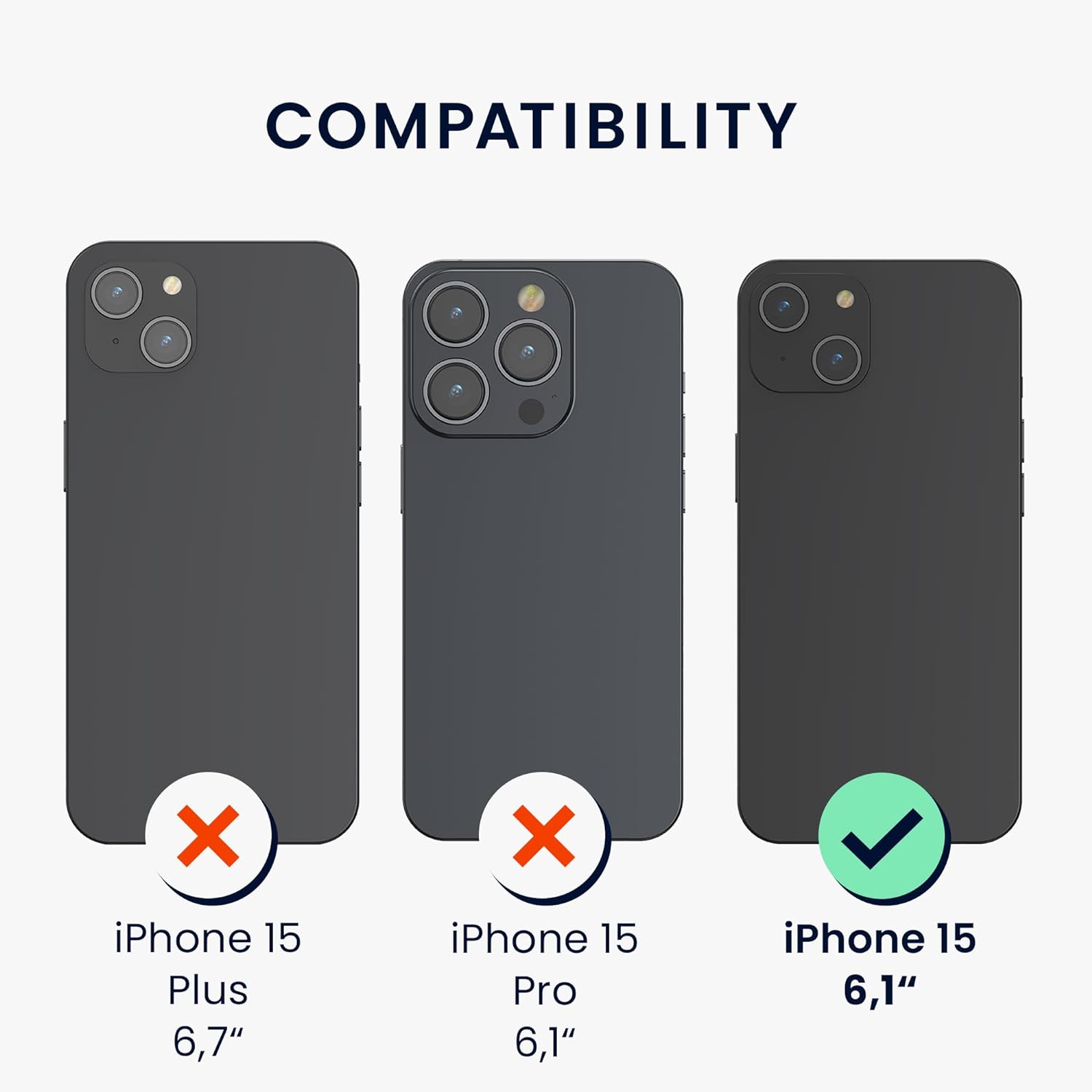 KW iPhone 15 Θήκη Σιλικόνης TPU με Υποδοχή για Κάρτα - Tawny Red