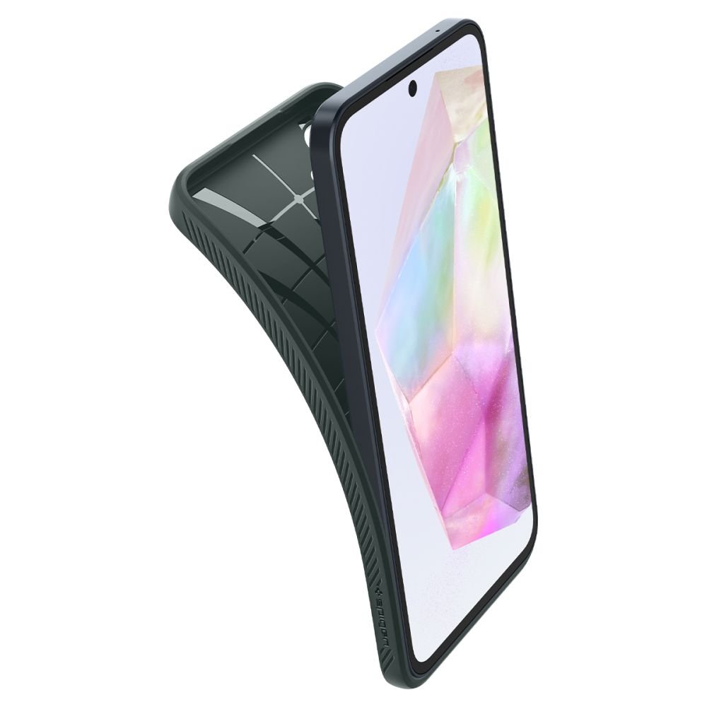 Spigen Samsung Galaxy A35 5G Liquid Air Θήκη Σιλικόνης - Abyss Green