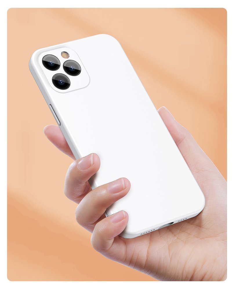 Baseus iPhone 12 Pro Jelly Liquid Silica Gel Θήκη Σιλικόνης - Ivory White - WIAPIPH61P - YT02